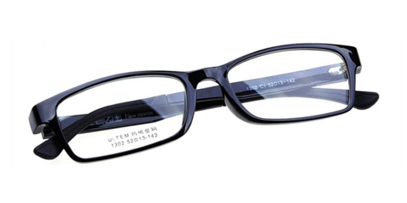 Rectangle Glasses for Oblong Face Cystal Black