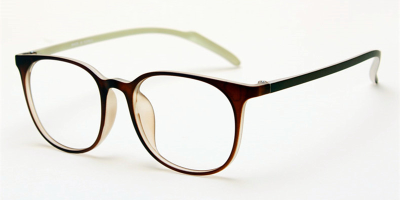 Cheap no line bifocals reading glasses, Purple-Brown