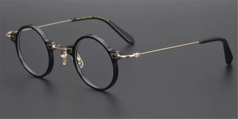 Clear Glasses, Clear Acetate Front, Metal Temple Finish
