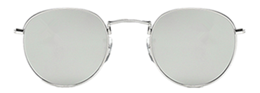 Round glasses with golden frame 