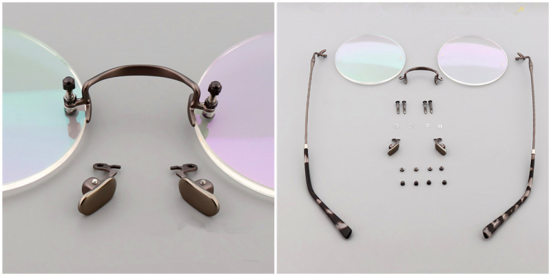 Round Glasses for Men Steve Jobs glasses, golden-d