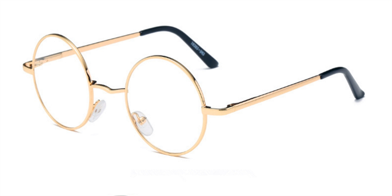Discount round glasses for men, Retro Golden-l