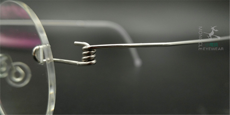 Round Glasses for Men, Manual custom made frameless glasses -7