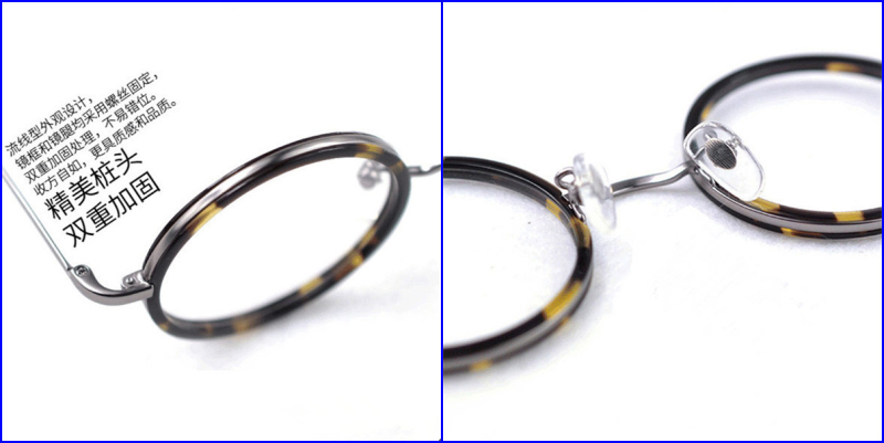 Round Shape Eyeglasses Tortoise Frame