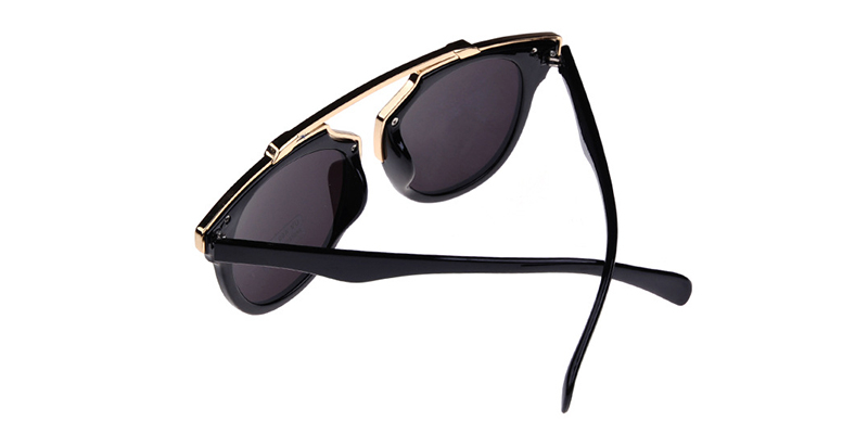  Wayfarer style sunglasses with Gloden flush lenses 