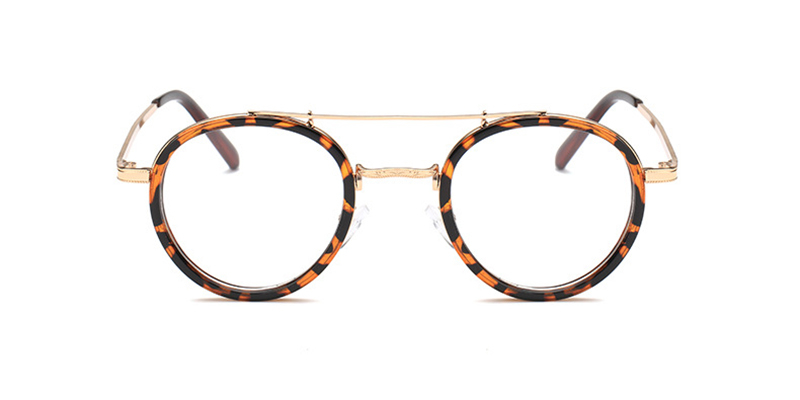 Tortoise Round Acetate Wrapped Aviator