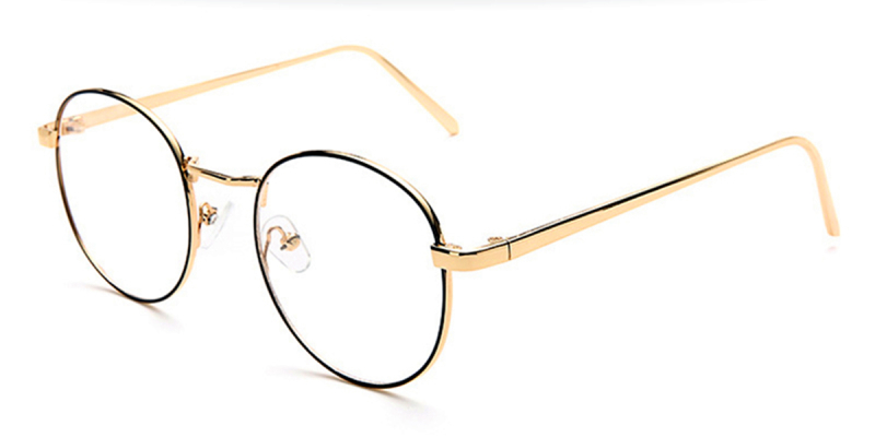 No line bifocals reading glasses,Black Golden