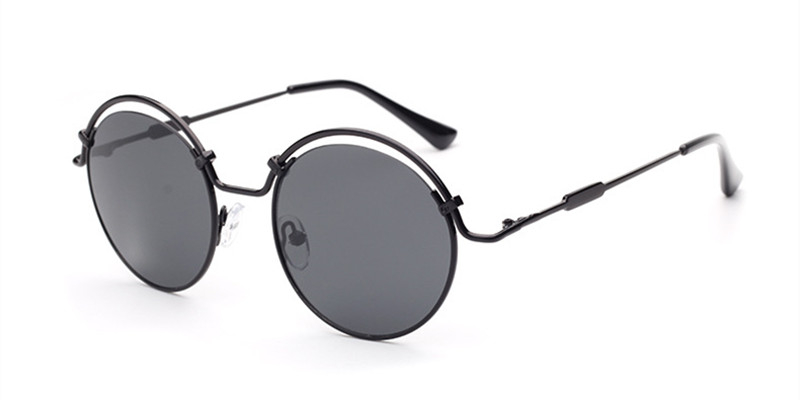 Prescription Designer Sunglasses, Black Frame