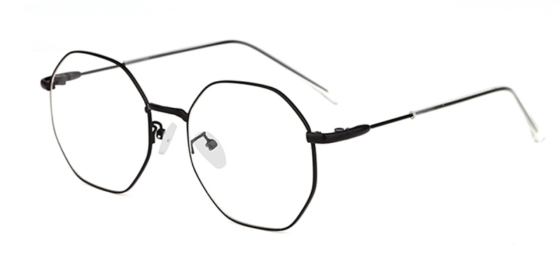 Round Bifocal Lenses glasses, Black 