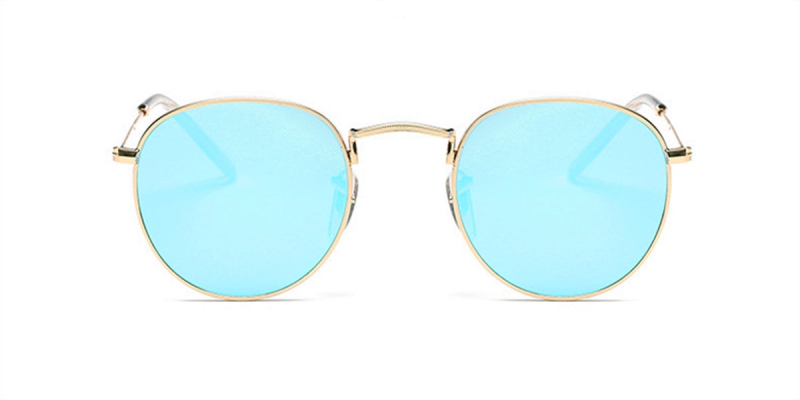 Round glasses with golden frame accommodate prescription sunglasses2