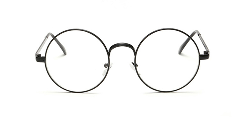 Prescription Glasses with Round Frames, Black