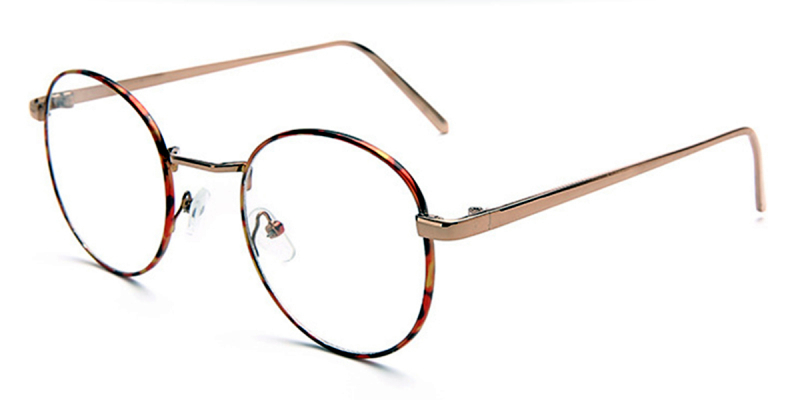 No line bifocals reading glasses, Tortoise, Golden
