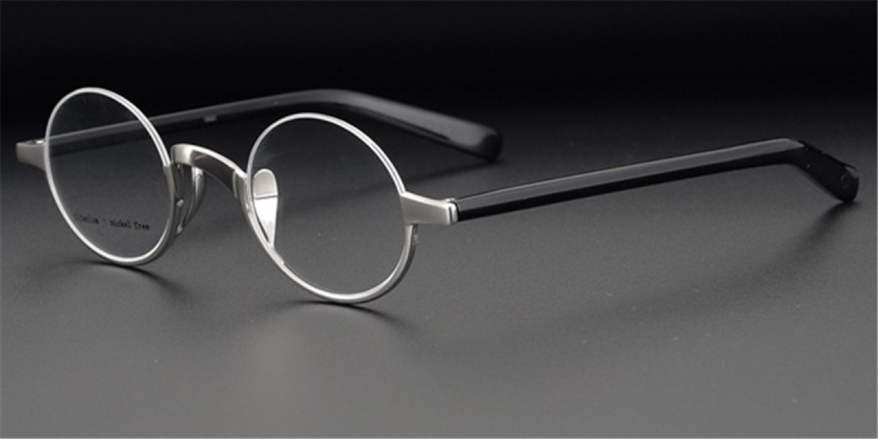 Oval Semi Rimless Titanium Womens Eyeglasses Frames