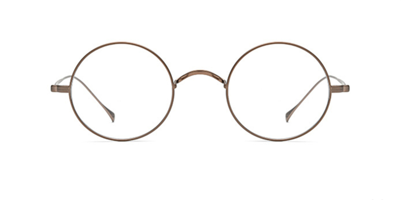 Titanium Saddle bridge eyeglasses, Gandhi Style, Without Nose Pads