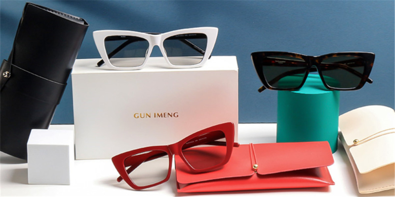 Trapezoid Cat Eye Oversized Designer Sunglasses
