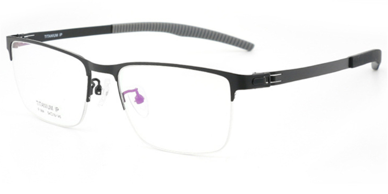 Semi Rimless Screwless Hinge Eyeglasses