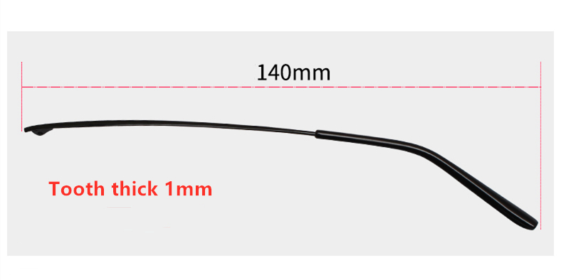 Eyeglasses Temple Dent tooth Design-s