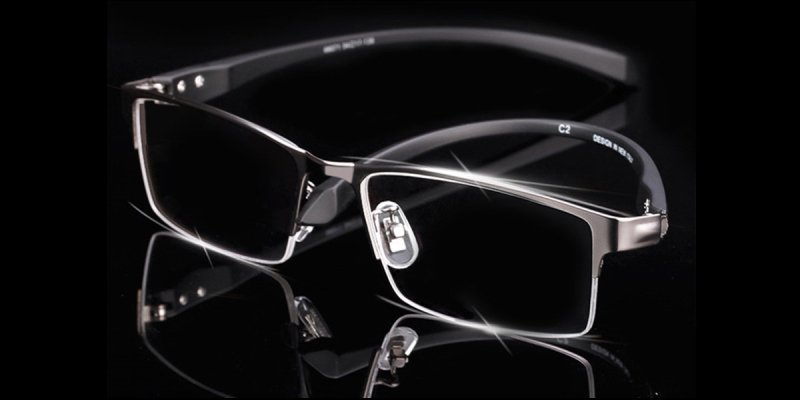 Computer glasses blue light, Brown Titanium Alloy-b