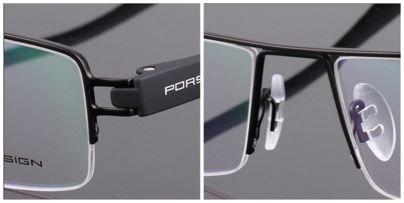 Sleek and Stylish Designs of Semi-rimless Titanium Glasses, Blending Durability with Fashion