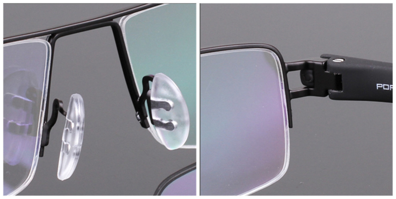 Sleek and Stylish Designs of Semi-rimless Titanium Glasses, Blending Durability with Fashion