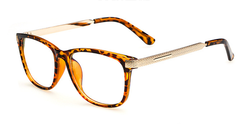 Tortoise rectangle glasses for round face
