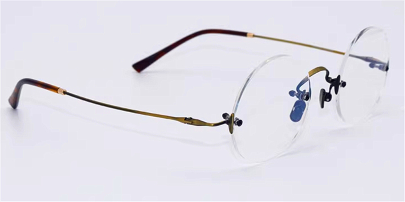 Round Glasses for Men,  Steve Jobs Glasses, Gun Gray-Brozen
