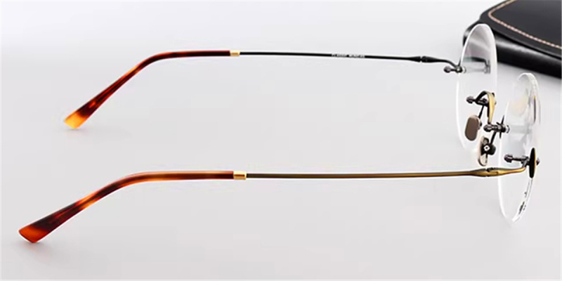 Round Glasses for Men,  Steve Jobs Glasses, Gun Gray-Brozen