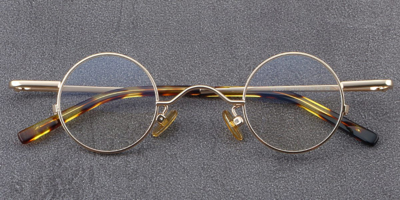 Super Small Round Metal High Prescription Glasses Frames