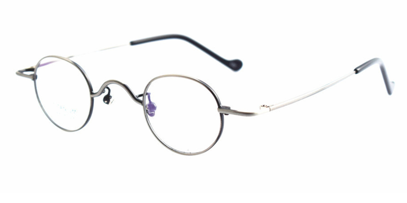 Super Small Titanium High Prescription Glasses Frames-Gun
