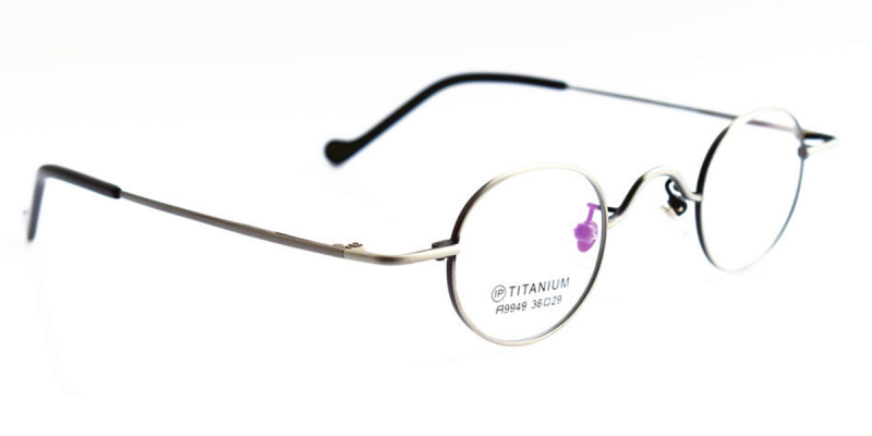 Super Small Titanium High Prescription Glasses Frames-Gun