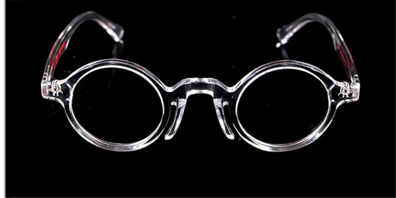 Super Small Acetate Round Clear Glasses 