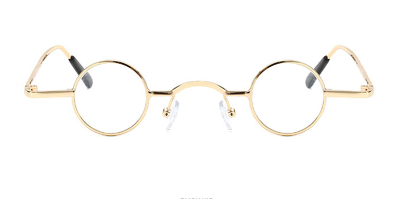 Best Super Small Round Glasses for Men, Golden