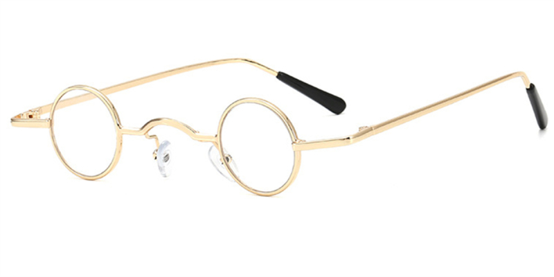 Best Super Small Round Glasses for Men, Golden