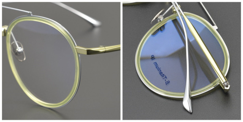 Prescription Round Pure Titanium Aviator Glasses, Clear Glasses | Clear Glasses Trend