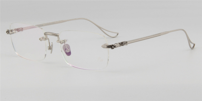 Designer rimless eyeglasses deals