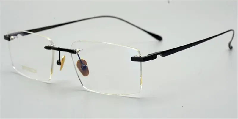 Rectangular Titanium Rimless Glasses