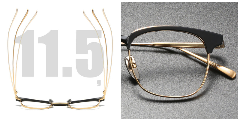 Vantage Titanium Small Clubmaster Glasses Present Your Elegant and Chic
