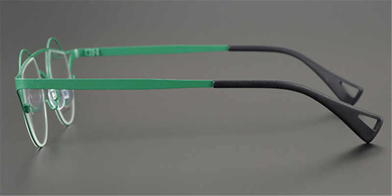Pure Colorful Titanium Womens Eyeglasses Frames | Cat Eye Aviator Unique Design-Green