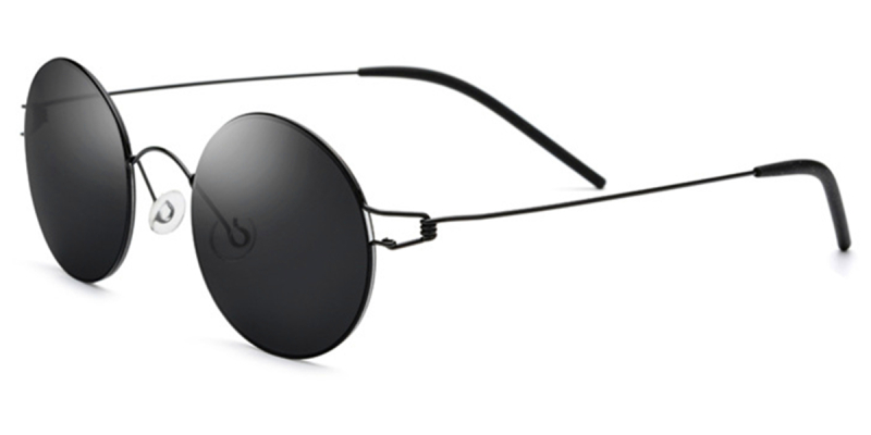 Oval Titanium Alloy Womens Eyeglasses Frames | You Deserve to Have-Black