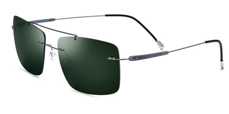 Titanium Rimless Aviator Glasses