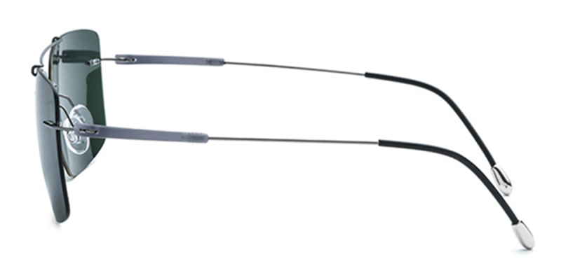 Titanium Rimless Aviator Glasses