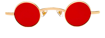 Round Glasses for Men, Super Small, Golden