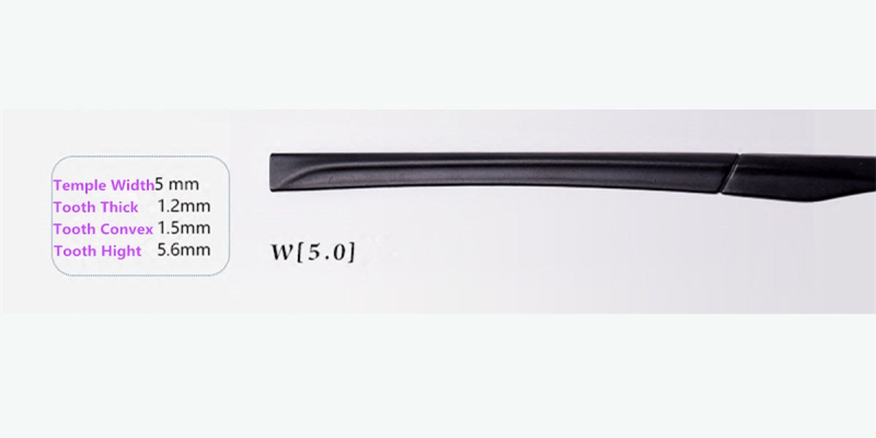 Eyeglasses temple for eyeglasses replacement adjustable