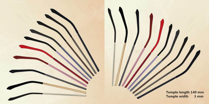 Colorful Eyeglasses Temple Blue 3.3 mm-whole