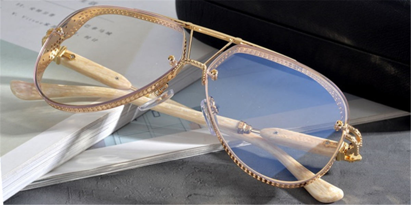 Wide Frame Pure Titanium Aviator Glasses | You Deserve to Have