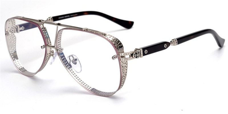 Wide Frame Pure Titanium Aviator Glasses | You Deserve to Have-Silver