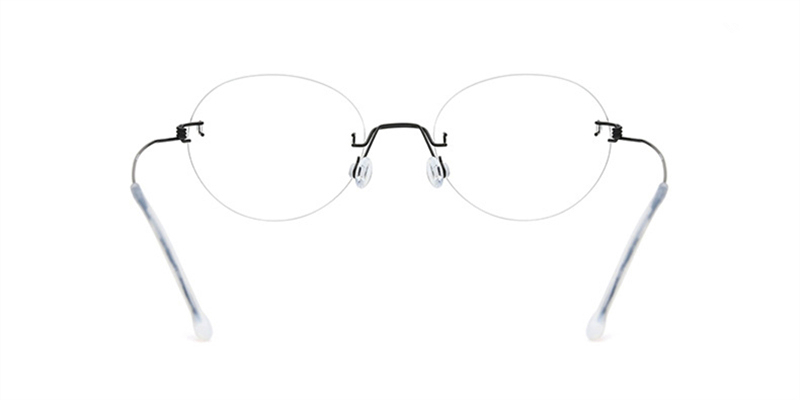 Oval Wired Screwless Rimless Glasses