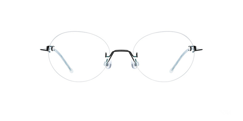 Oval Wired Screwless Rimless Glasses