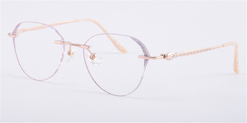 Titanium Womens Rimless Prescription Glasses