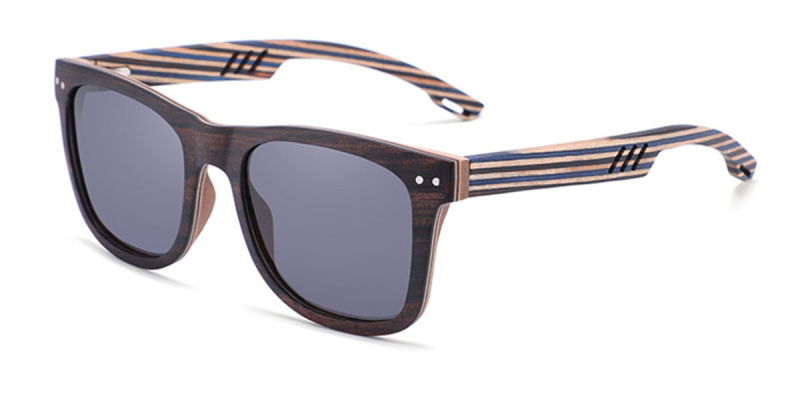 Polarized Warfarer Wooden Glasses Frames for a Narrow Forehead